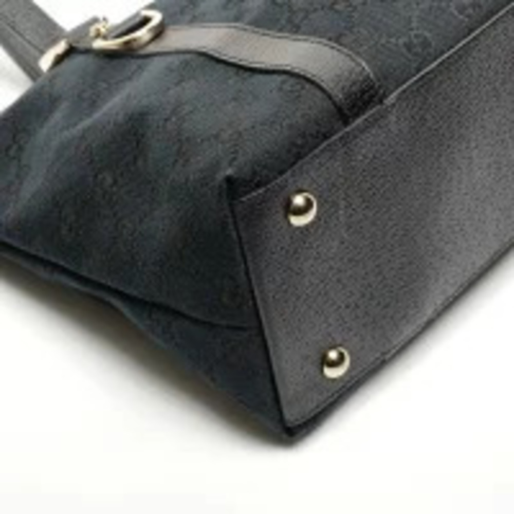 Gucci Black One Hobo Bag Canvas GG Shoulder - Picture 6 of 13